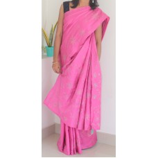 Kantha work pure silk saree